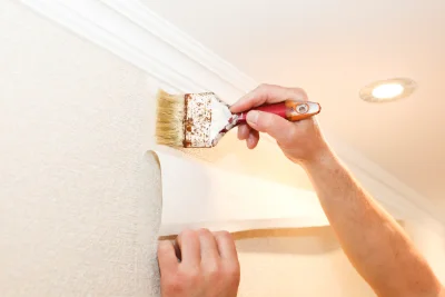 Pose de papier peint à Lagamas — revêtements muraux et toiles de verre